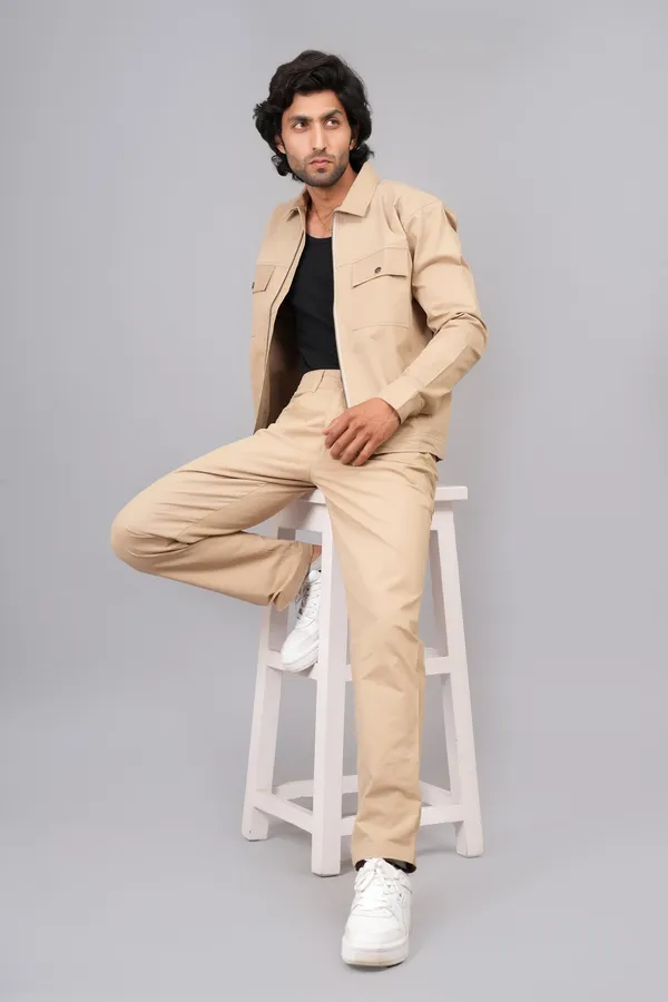 White_And_Brown_Cotton_Premium_Co_Ord_Set_For_Men_Pack_Of_2